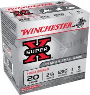Winchester Ammo Super X High Brass 20 GA 2.75" 1 oz #5  25rd box - X205