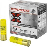 Winchester Ammo X206 Super-X High Brass 20 GA 2.75" 1 oz# 6 shot 25rd box - 12