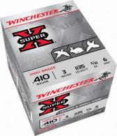 Winchester  Super X High Brass 410 Gauge Ammo  3 11/16 oz #6 Shot 25rd box