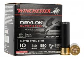 Main product image for Winchester Drylok Super Magnum Steel 10 Gauge Ammo BBB Shot 25 Round Box