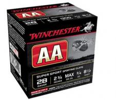 Winchester Ammo AA Super Sport 28 Gauge 2.75" 3/4 oz 8.5 Shot 25 Bx/ 10 Cs - AASC2885