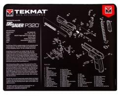 TekMat Ultra Premium Cleaning Mat Sig P320 Parts Diagram 15" x 20" - TEKR20SIGP320