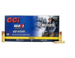 CCI Maxi-Mag MeatEater 22 Mag 40 gr Jacketed Hollow Point (JHP) 200 Bx/ 10 Cs - 958ME