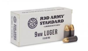 Century Arms Red Army Standard Full Metal Jacket 9mm Ammo 50 Round Box - AM3091