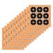 Allen EZ Aim Splash Self-Adhesive Paper 2" Bullseye Black/Orange 12 Per Pack