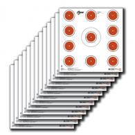 Allen EZ Aim Paper 12" x 12" Spot Indoor White/Orange 13 Per Pack - 15245