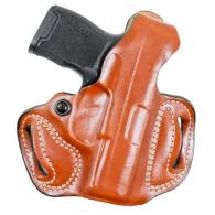 Desantis Gunhide Thumb Brake Mini Slide Tan Saddle Leather OWB Springfield Hellcat 3" Right Hand - 085TA9PZ0