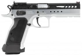 CZ-USA CZ 75 B 9mm 5.21 18+1 Urban Gray Frame/Slide Black Polymer Grip with Suppressor High 3-Dot Tritium