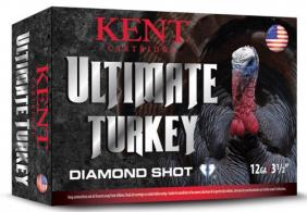 Kent Cartridge Ultimate Turkey Diamond Shot Non-Toxic Shot 12 Gauge Ammo 2 1/4 oz 10 Round Box