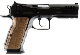 Italian Firearms Group Stock I Small Frame 40 S&W 4.50" 12+1 Black Steel Slide Wood Grip - TFSTOCKI40SF