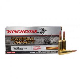 Winchester Copper Impact Copper Extreme Point 6.8 Western Ammo 20 Round Box - X68WLF