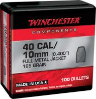 Winchester Ammo Centerfire Handgun Reloading 40 S&W .400 165 gr Full Metal Jacket Truncated-Cone (TCFMJ) 100 Per Box - WB40TC165X