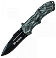 Schrade Smith & Wesson Black Ops 3.40" Folding Tanto Plain 4034 Stainless Steel Blade Aluminum Handle - SWBLOP3CP