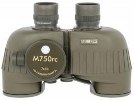 Steiner M750rc Reticle & Compass 7x50mm Range Finding Reticle Reticle Floating Prism Green Rubber Armor