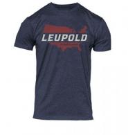 LEU AMERICAN ORIGINAL TEE 2X NAVY HEATHER - 180439