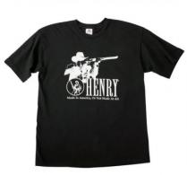Henry Cowboy T-Shirt Black Short Sleeve Large - 1138