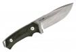 Woox Rock 62 4.25" Fixed Plain Stonewash Sleipner Steel Blade Gray Micarta Handle - BU.KNF001.07