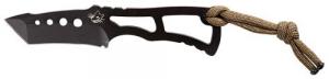 Diamondback Knifeworks SG04050100 Vermin 2.25" Fixed Tanto Plain Black PVD 2.63" Black Includes Lanyard/Sheath - SG04050100