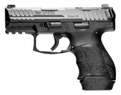 Heckler & Koch H&K VP9SK Optic Ready 9mm Luger 3.39" 10+1,13+1 Overall Black Finish with Optic Cut Steel Slide, Interchangeable  - 81000651