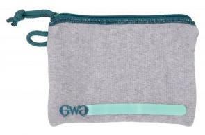 Allen Girls With Guns Storage Pouch made of Polyester with Gray Finish & Blue Accents, Lockable Zipper, Fleece Lining & ID  - 9073