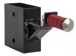 EZ-Aim Gong Hanger with Recoil Spring Black Powder Coated Steel, 5.50" Long & is compatible with 2" x 4" Lumber - 15515