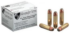 Main product image for Alexander Arms 50 Beowulf 400 Grain Flat Point 20/Box