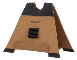 Allen X-Focus Shooting Rest made of Coyote with Black Accents Polyester, weighs 1.26 lbs, 12" L x 10.50" H & Foldable Desi