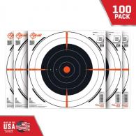 EZ-Aim Shooting Target Bullseye Paper Target 12" x 12" 100 Per Pack - 15334-100