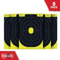 EZ-Aim Splash Shooting Target Oval Paper Target 12.50" W x 18.25" H 8 Per Pkg - 15372-30