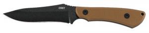 CRKT Ramadi 4.37" Fixed Plain Black Powder Coat SK5 Blade G10 Coyote Handle - 2083