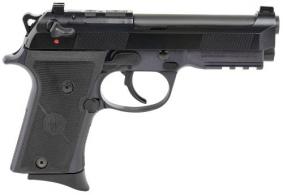 Beretta USA 92X RDO Compact 9mm 4.25" 15+1 (2) FR (Decocking Safety) Red Dot Optics Ready Black Bruniton Steel S - SPEC0691A