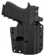 Galco Corvus Belt/IWB Black Holster, Right Handed, Black, For Glock 19, with or without Red Dot