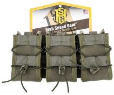 High Speed Gear Triple TACO Shingle Mag Pouch OD Green Nylon w/Polymer Divider Holds 3 Rifle Mags - 45TA00OD
