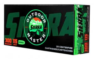 Main product image for Sierra Outdoor Master .300 Black 115 gr Hollow Point (HP) 20 Bx/10 Cs