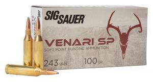 AMMO, 243 WIN, 100GR, VENARI, SOFT POINT - V243SP100-20 AMMO, 243 WIN, 100GR, VENARI, SOFT POINT - V243SP100-20