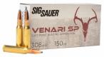 Main product image for Sig Sauer V308SP150-20 Venari 308 Win 150 gr Soft Point (SP) 20 Per Box/10 Cs