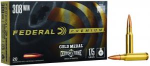 FEDERAL GOLD MEDAL PREMIUM  308 WINCHESTER 175GR 20RD BOX - GM308OTM2