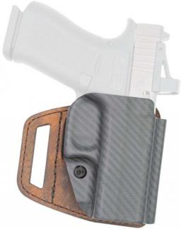 Versacarry VSL211SHD V-Slide OWB Brown Leather/Polymer Belt Slide Fits M&P Shield Right Hand - 707