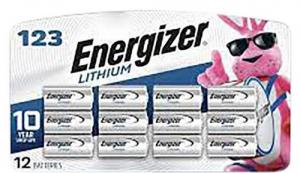 Rayovac Energizer 123  Lithium Battery Lithium,Qty (24) 12 Pack