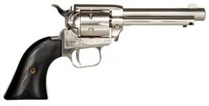 Heritage Manufacturing Rough Rider Revolver, 22LR, 4.75" Barrel, Nickel Finish, Black Laminate Wood Grips, 6 Rounds - RR22NI4BW