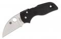 Spyderco Lil' Native Wharncliffe Compression Lock Folding Knife 2.44" CPM-S30V Satin Plain Blade, Black G10 Handles - C230GPWC