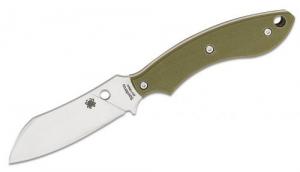 Spyderco Sjoerd Stok Drop Point Fixed Blade Knife 2.95" - FB50GPOD
