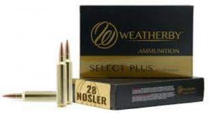 Weatherby Select Plus 28 Nosler, 163 grain, 20 Per Box - M28NS163HCB