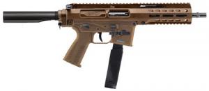 B&T Firearms SPC10 10mm -Coyote Brown, Buffer Tube Brace, Polymer Grip, Tri-Lug Adapter (For Glock Mag Compatible)