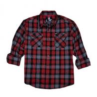 Hornady Gear Flannel Shirt - Red/Black/Gray - Large - 1188