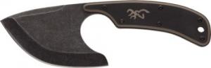Browning Cutoff 2.50" Fixed Skinner Plain Black Black Oxide Stonewashed 9Cr14MoV SS Blade, Black/Tan G10 Handle - 173 Browning Cutoff 2.50" Fixed Skinner Plain Black Black Oxide Stonewashed 9Cr14MoV SS Blade, Black/Tan G10 Handle - 173