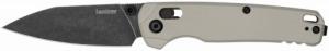 Kershaw Bel Air 3" Folding Reverse Tanto Plain Blackwash CPM MagnaCut Steel Blade, Bright Nickel Cerakote Aluminum Handle - 6105