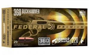 Federal Premium HammerDown 360 Buckhammer 220 gr Soft Point 20 Per Box/ 10 Case - LG360BH1