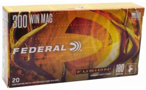 Federal Fusion 300 Win Mag 180 gr 20 Per Box/ 10 Case - F300WTFS3