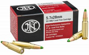 FN 10700020 High Performance 5.7x28mm 27 gr Jacketed Hollow Point 50 Per Box/ 40 Case - 409